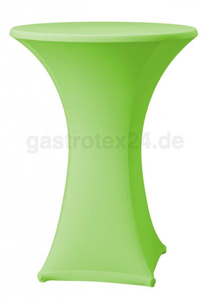 Stretch-Stehtischhusse Samba D1 80-85 cm rund apfelgrün